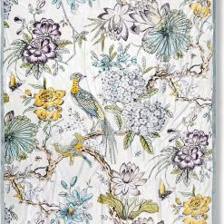 DESCANSO Plaid "Wood" In Bunt/ Grau