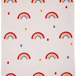 Die Spiegelburg Strickdecke BabyGlück Regenbogen, Ca. 80 X 100 Cm