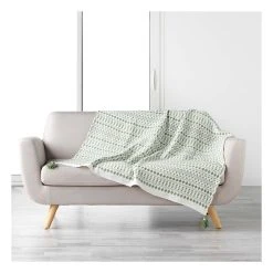 Douceur D'intérieur Überwurf "Maldives" In Weiß/ Khaki