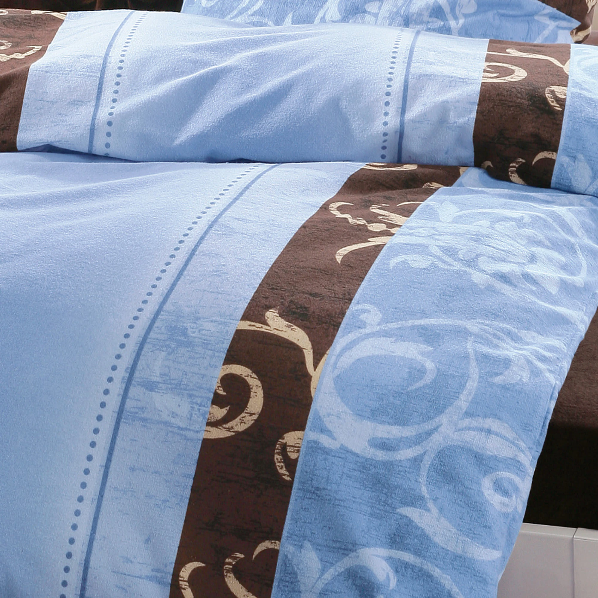 Dyckhoff Bettwäsche In Himmelblau-braun – Bild 3