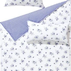 Dyckhoff Wendebettwäsche In Kobalt-weiß