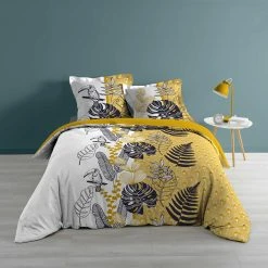 Dynamic24 Bettwäsche-Set In Gelb