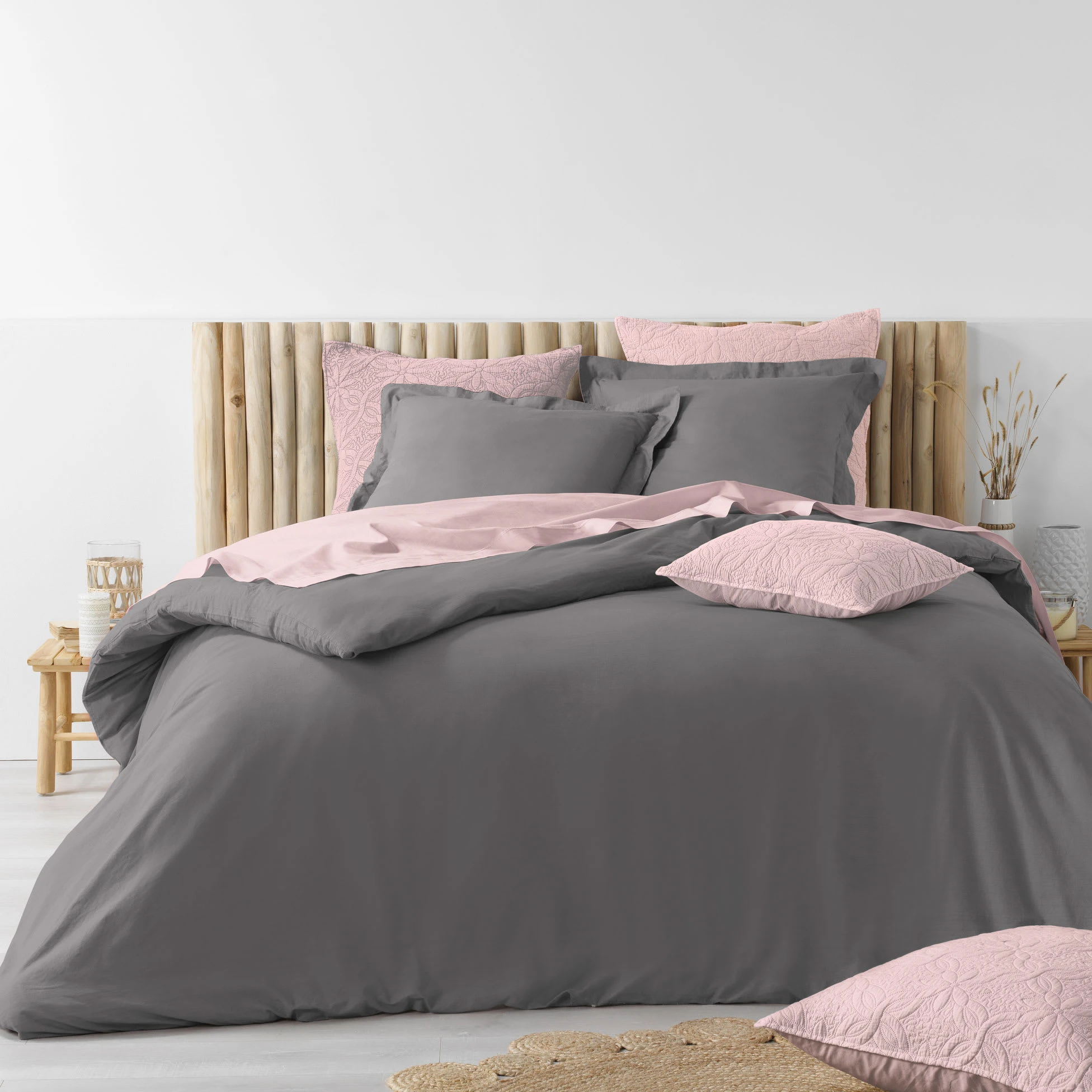 Dynamic24 Bettwäsche-Set In Grau