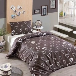 Elizabed Bettwäsche-Set "Amaour" In Braun