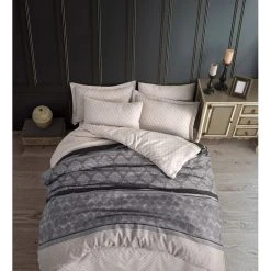 Elizabed Bettwäsche-Set In Grau