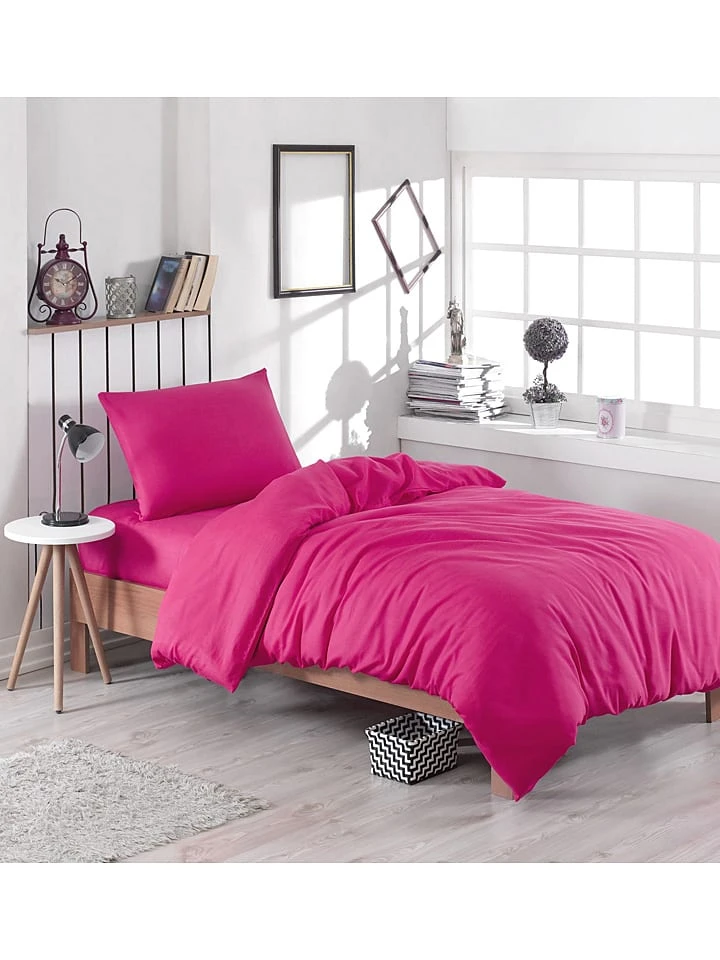 Elizabed Bettwäsche-Set "Paint" In Pink