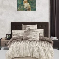 Elizabed Renforcé-Bettwäsche-Set In Braun/ Beige