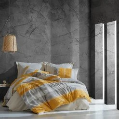 Elizabed Renforcé-Bettwäsche-Set In Gelb/ Grau