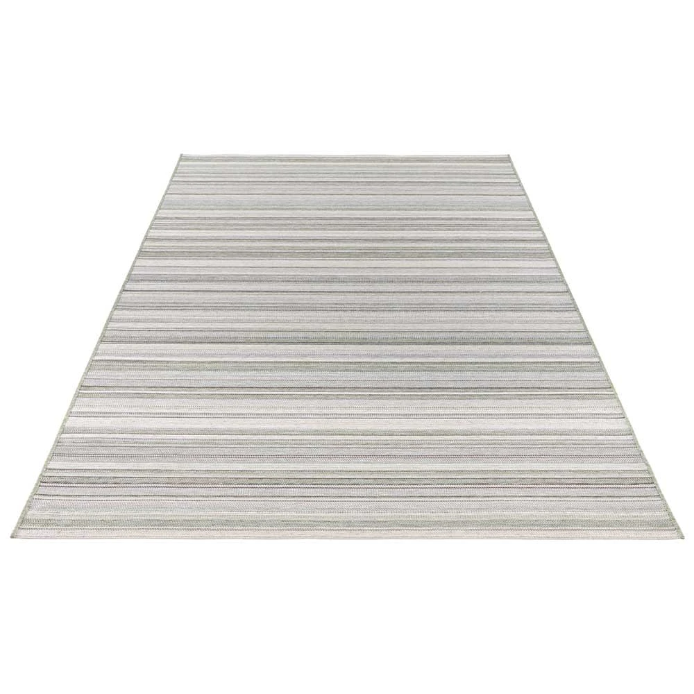 ELLE DECORATION In- & Outdoor Teppich Calais Grün Creme – Bild 3