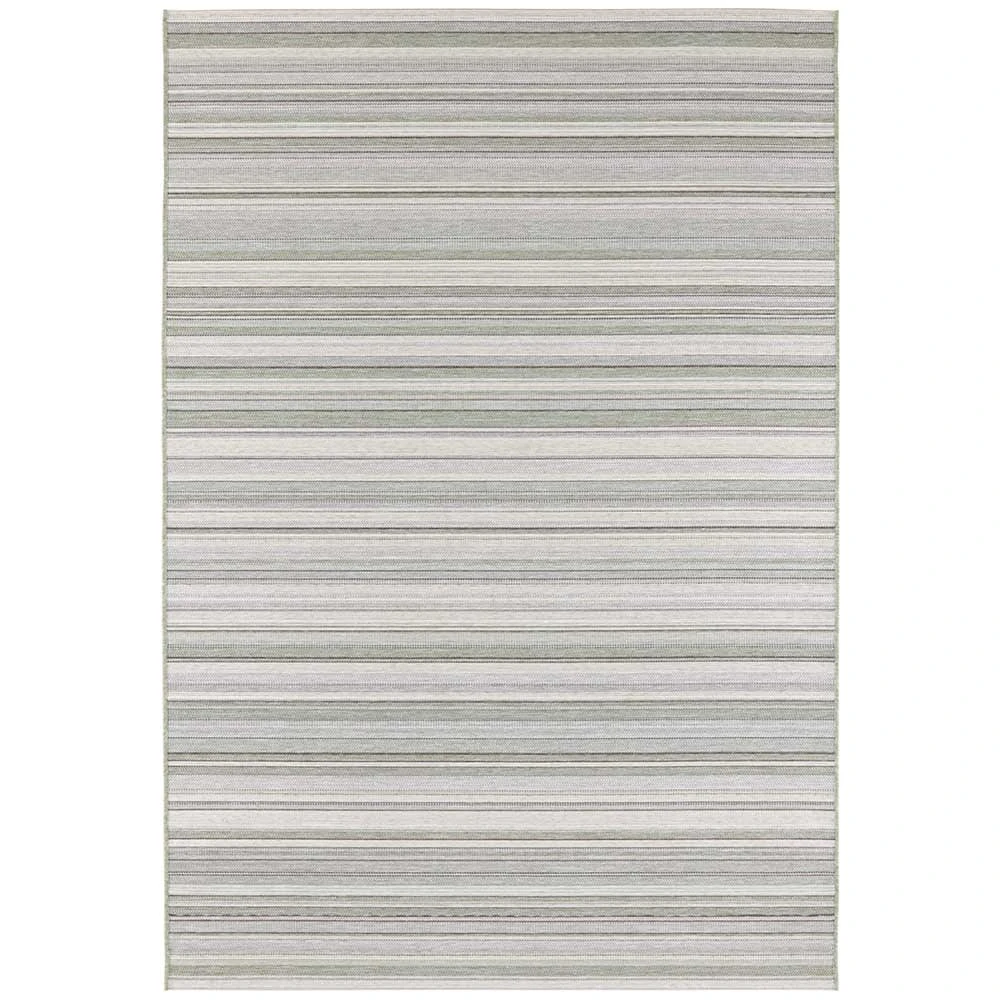 ELLE DECORATION In- & Outdoor Teppich Calais Grün Creme