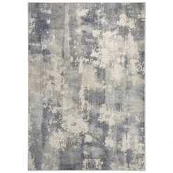 ELLE DECORATION Kurzflor Teppich Allier Blau Grau Creme