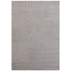 ELLE DECORATION Kurzflor Teppich Panglao Grau