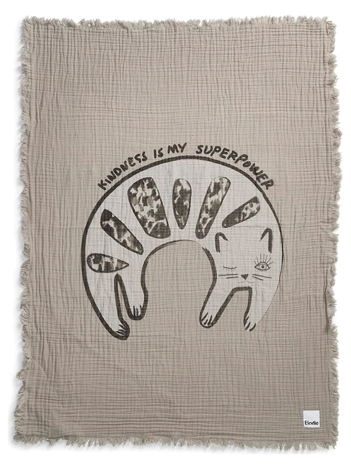 Elodie Details Decke "Kindness Cat" In Grau - (L)100 X (B)75 Cm – Bild 2