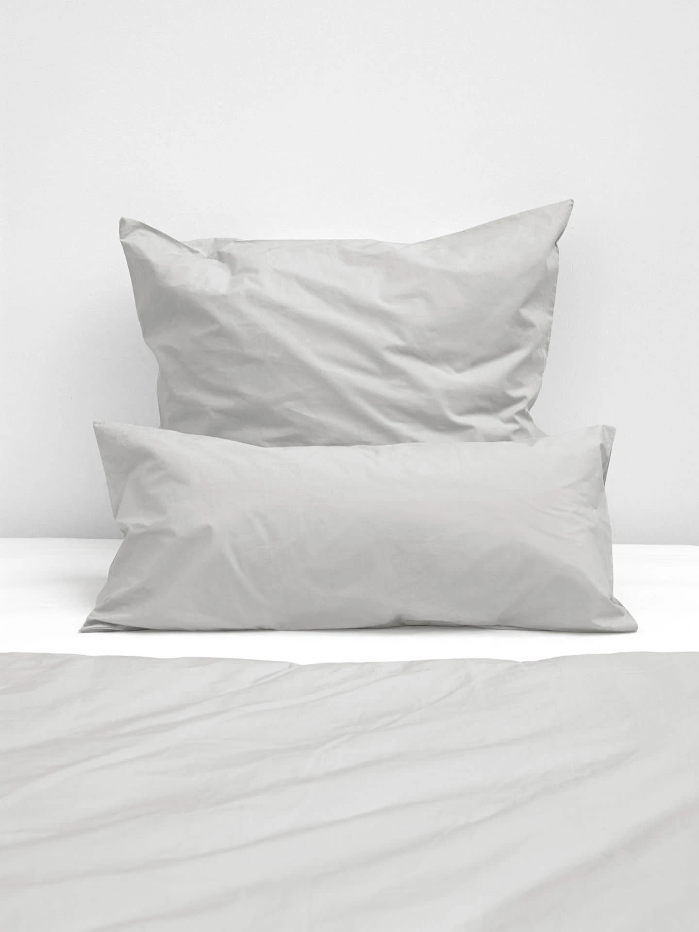 Erlich Textil Kopfkissenbezug Fred In Hellgrau – Bild 2