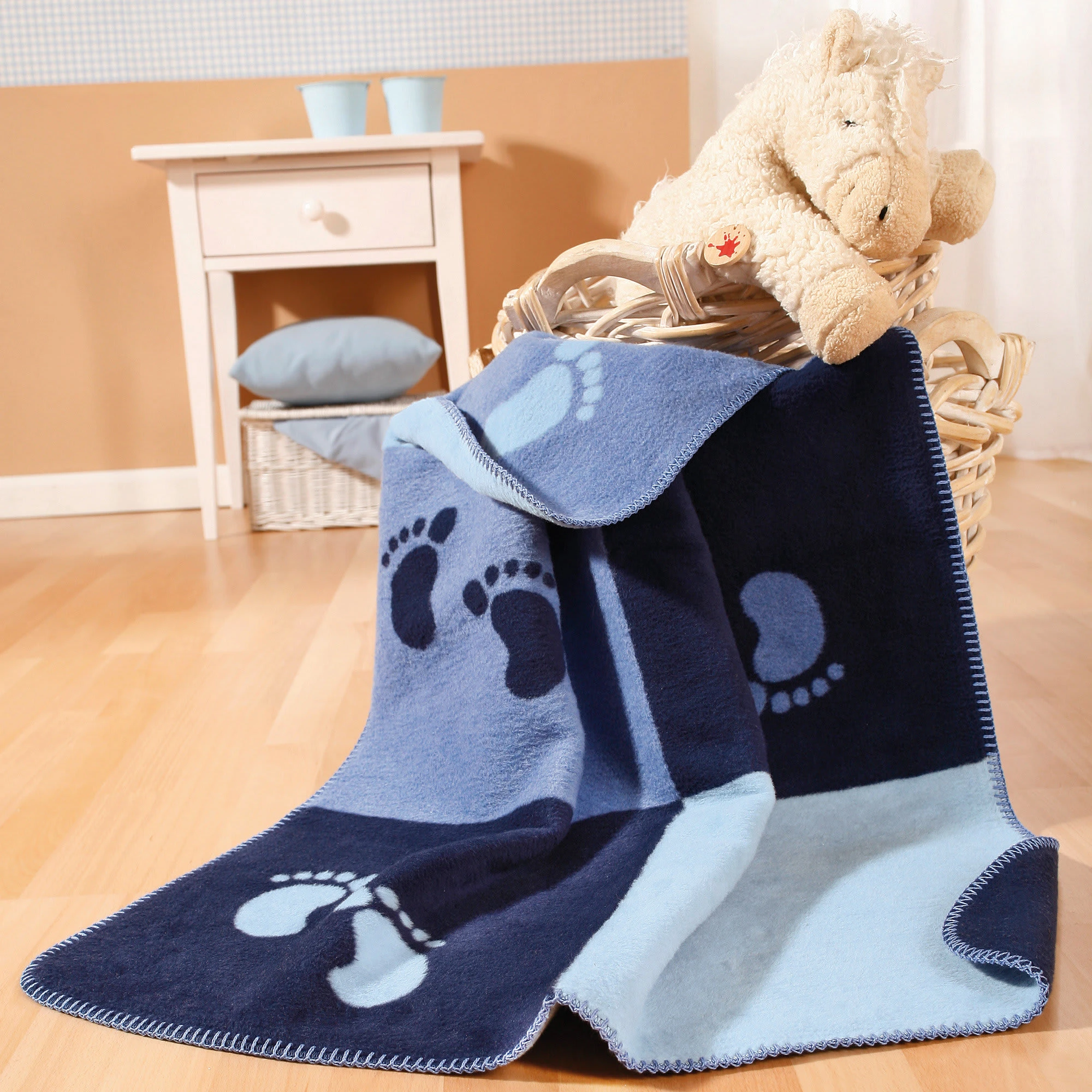 Erwin Müller Babydecke In Blau – Bild 2