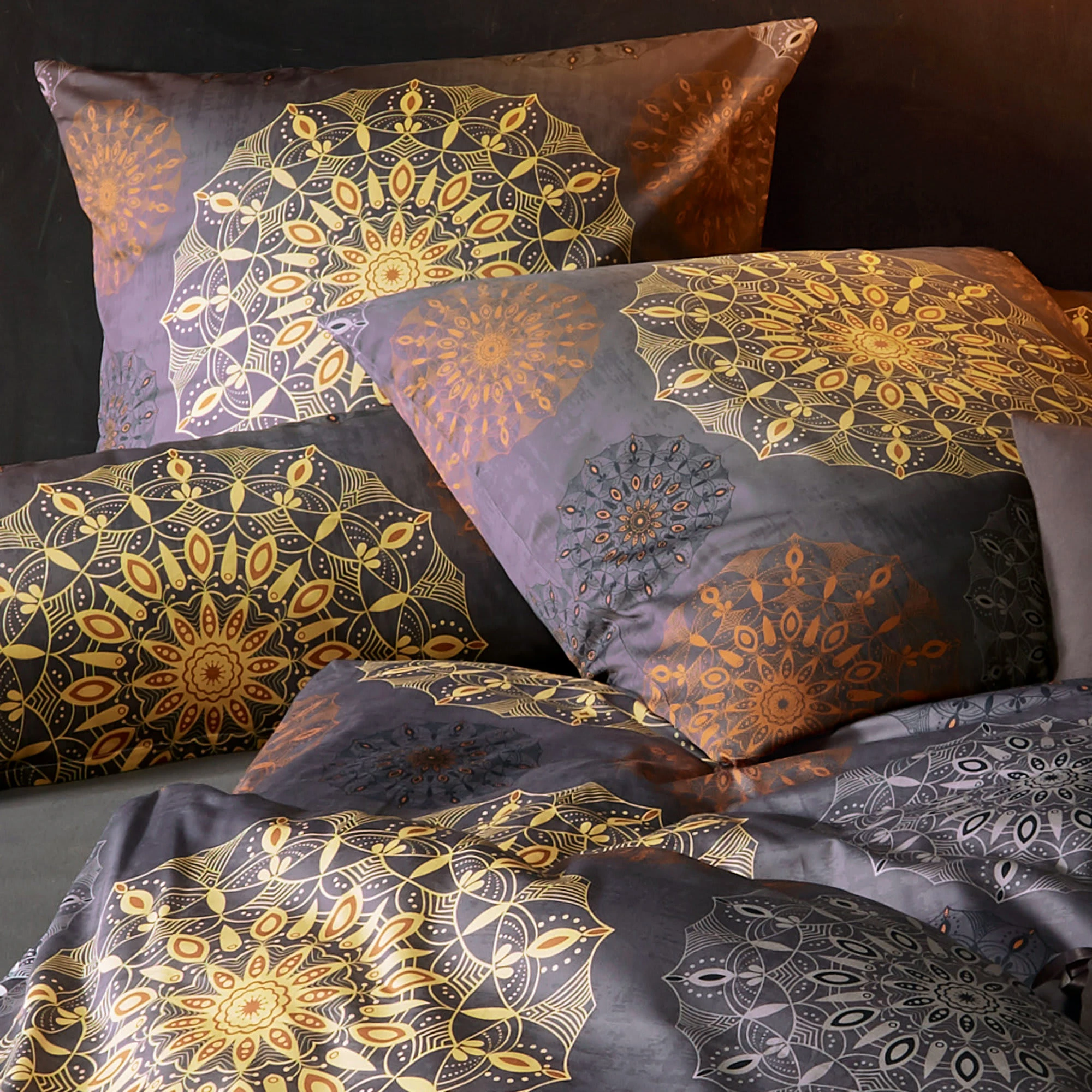 Erwin Müller Bettwäsche In Anthrazit-gelb – Bild 4