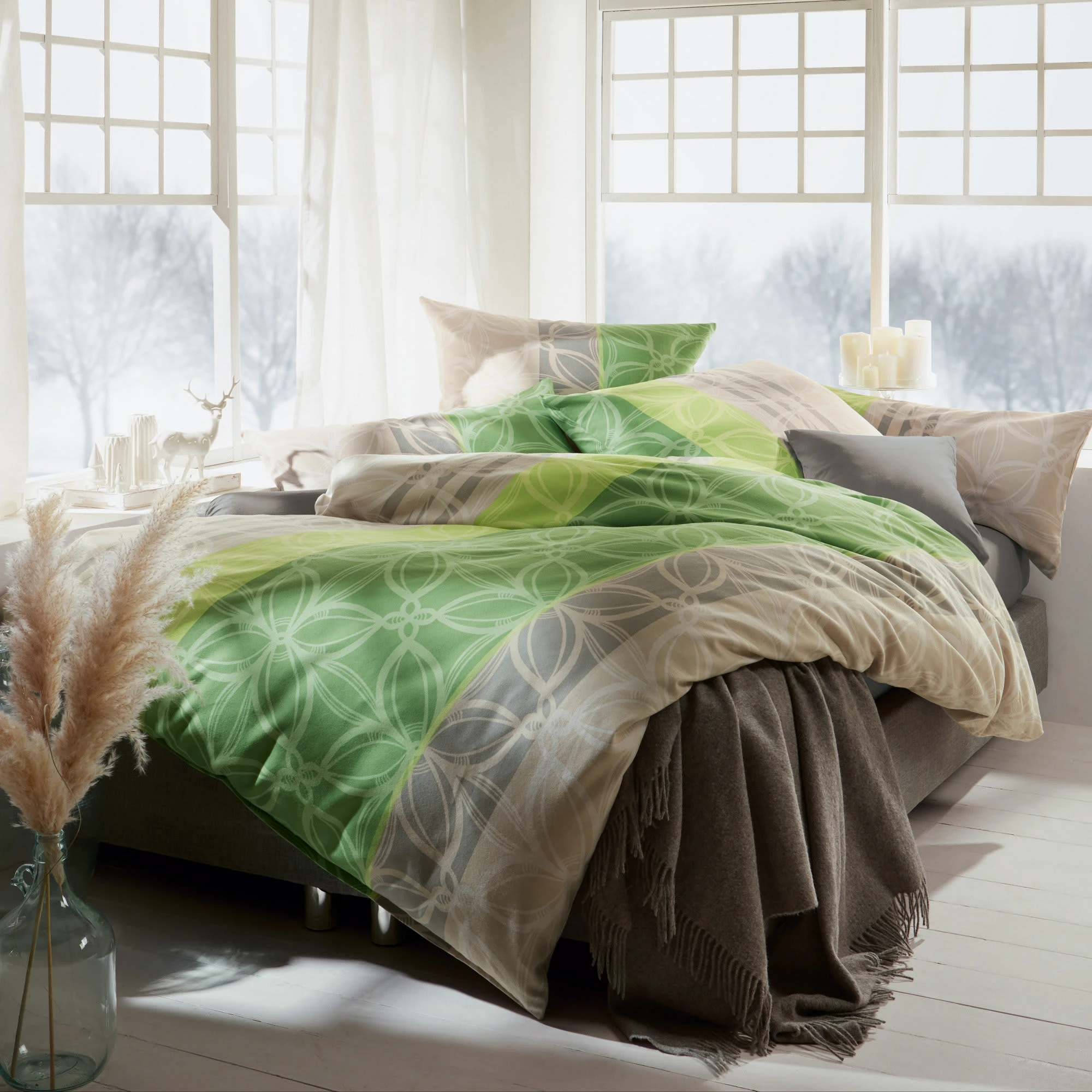 Erwin Müller Bettwäsche In Grün – Bild 2