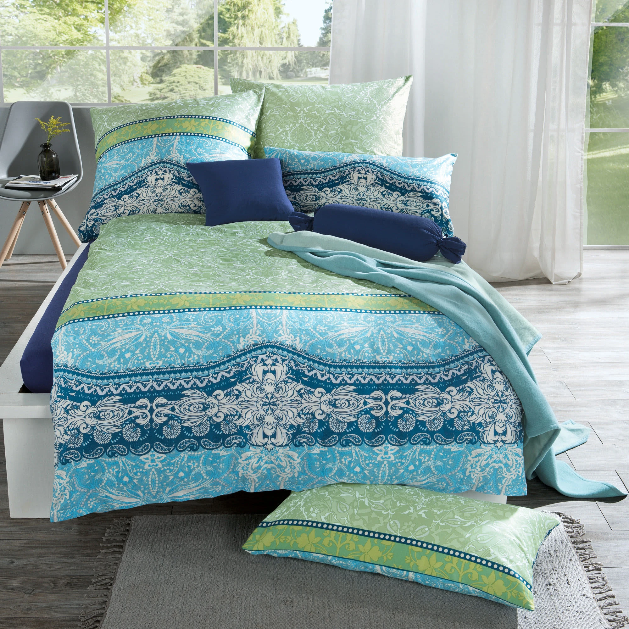 Erwin Müller Bettwäsche In Grün-petrol – Bild 2