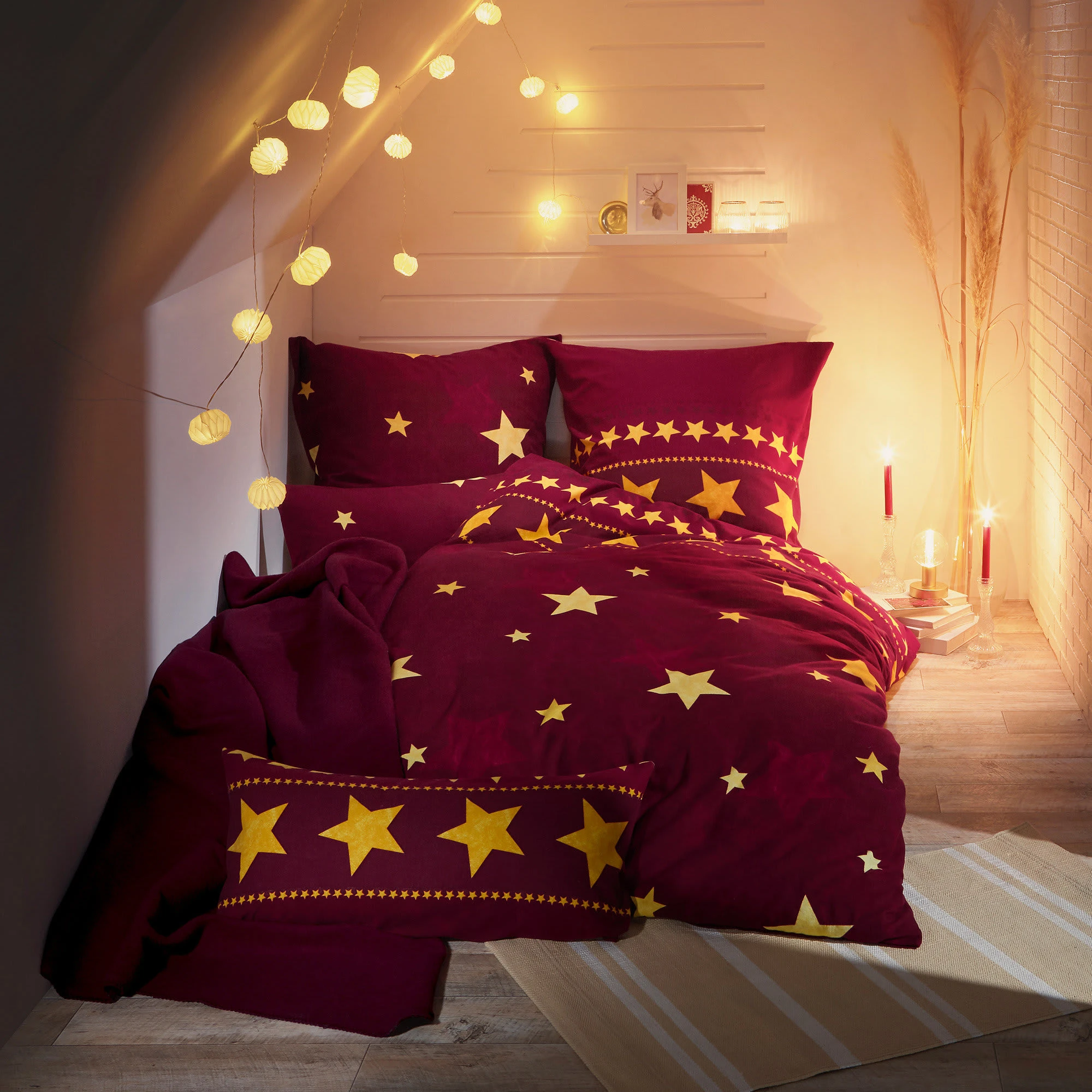 Erwin Müller Bettwäsche In Weinrot – Bild 2