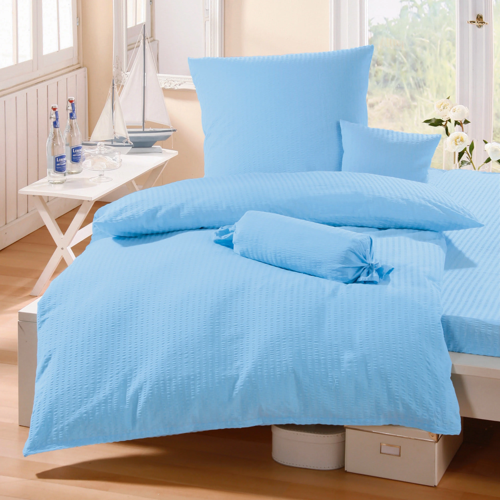 Erwin Müller Bettwäsche Rosenheim In Blau – Bild 2