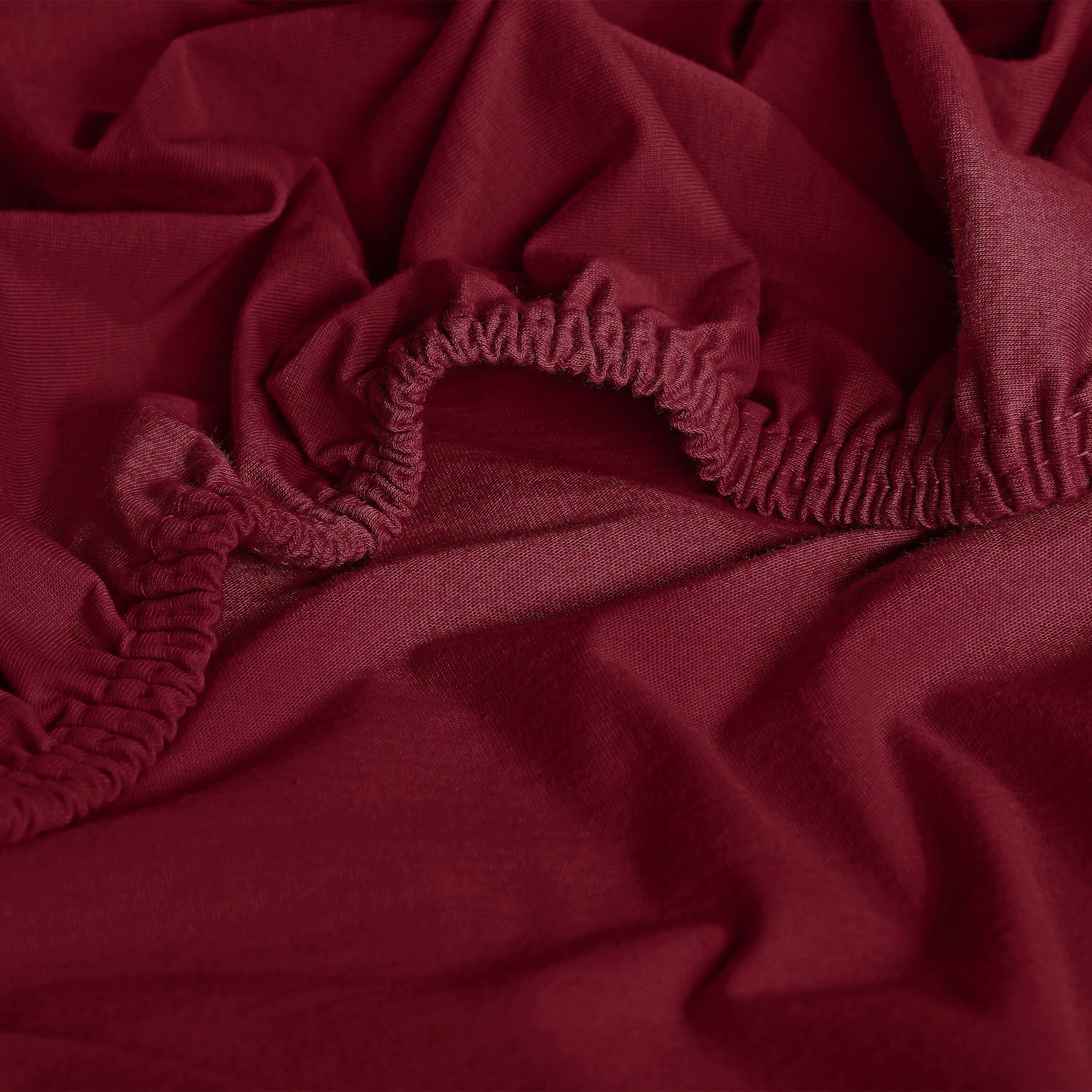 Erwin Müller Boxspringbett-Spannbettlaken Freising In Weinrot – Bild 3