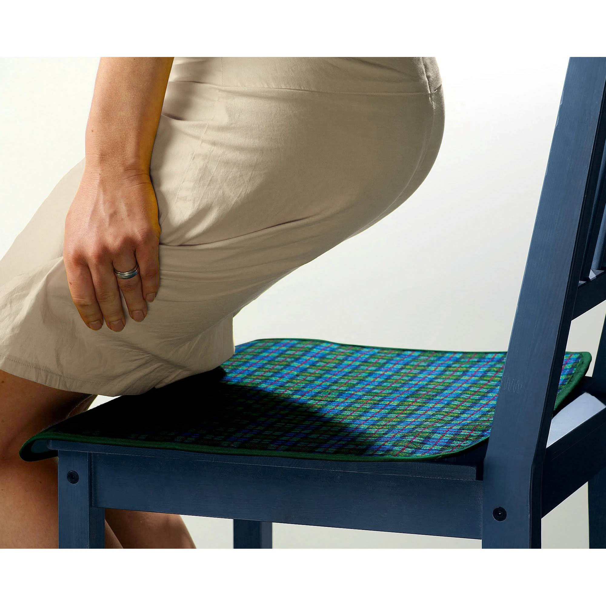 Erwin Müller Inkontinenz-Sitzauflage 5er-Pack In Karo Grün – Bild 2