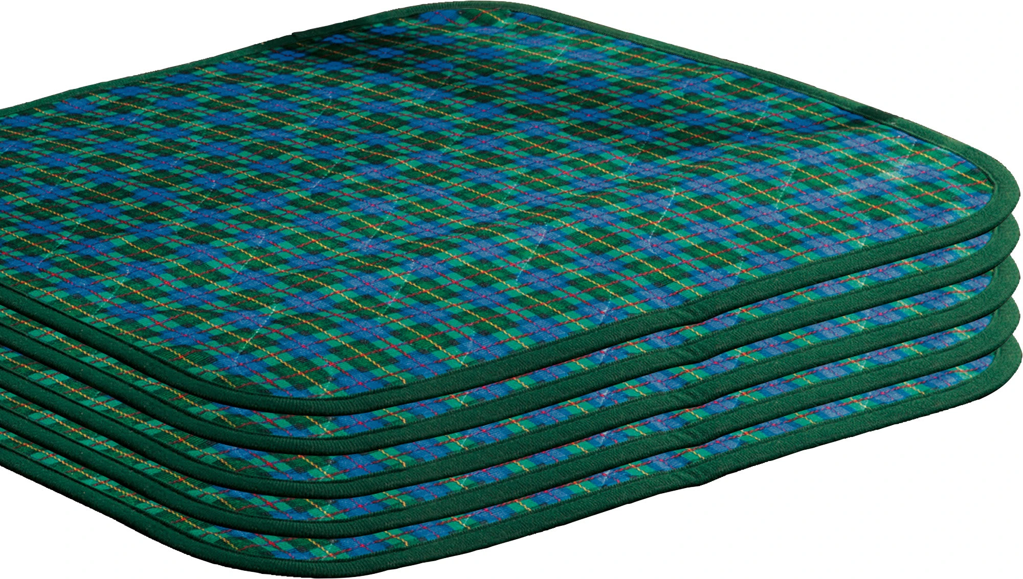 Erwin Müller Inkontinenz-Sitzauflage 5er-Pack In Karo Grün