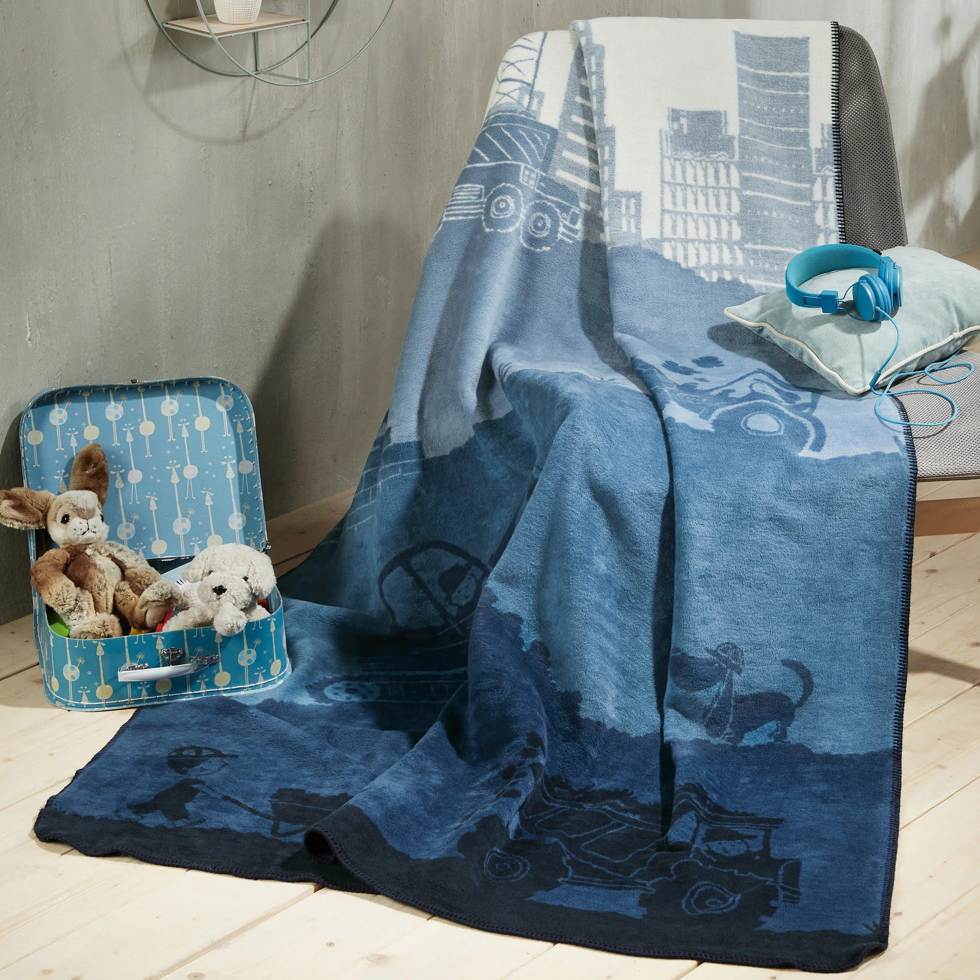 Erwin Müller Kinderdecke In Blau – Bild 2