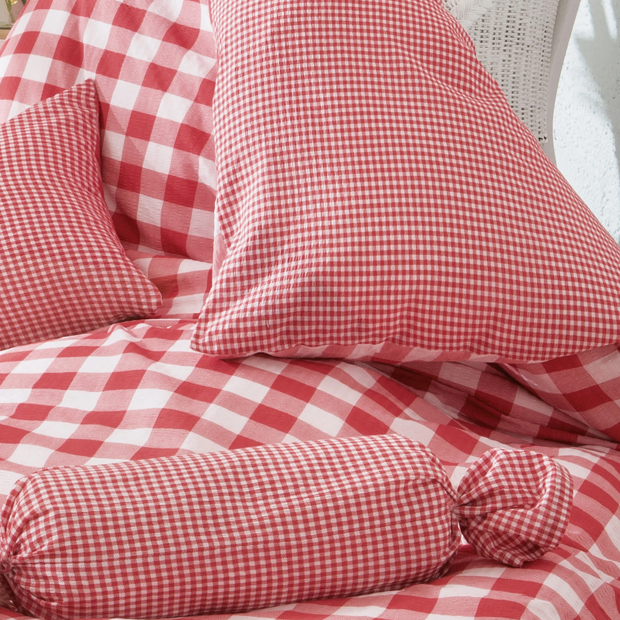 Erwin Müller Kissenbezug In Rot-weiß – Bild 3