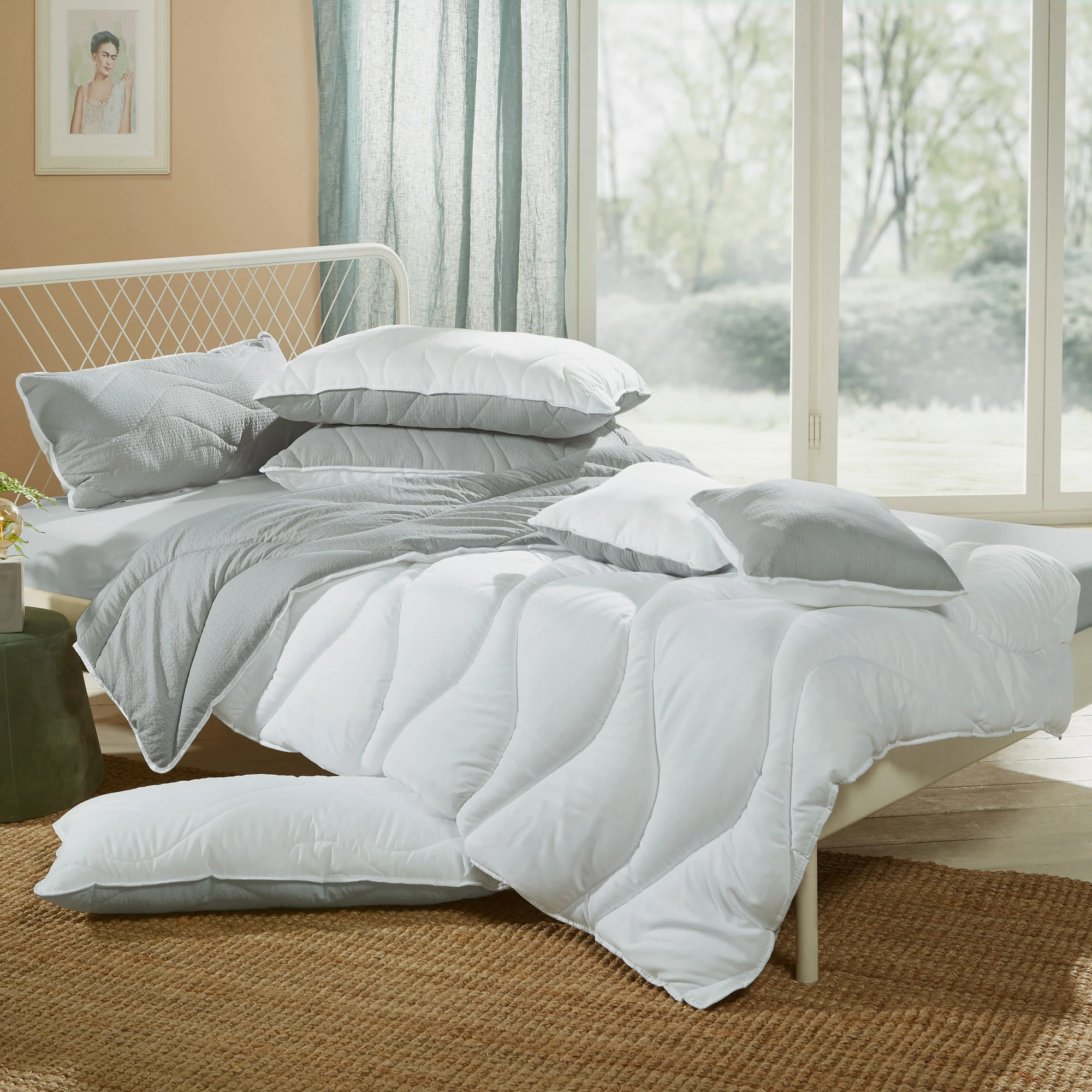 Erwin Müller Kuschelkissen Amper In Weiß/grau – Bild 3