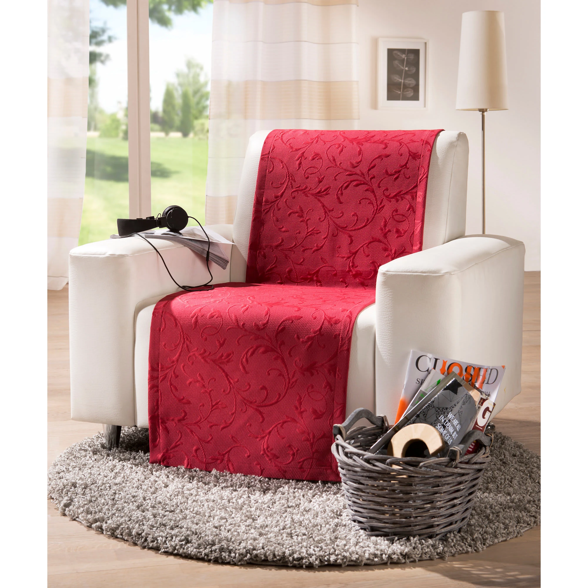 Erwin Müller Sessel- Und Sofaschoner In Rot – Bild 2