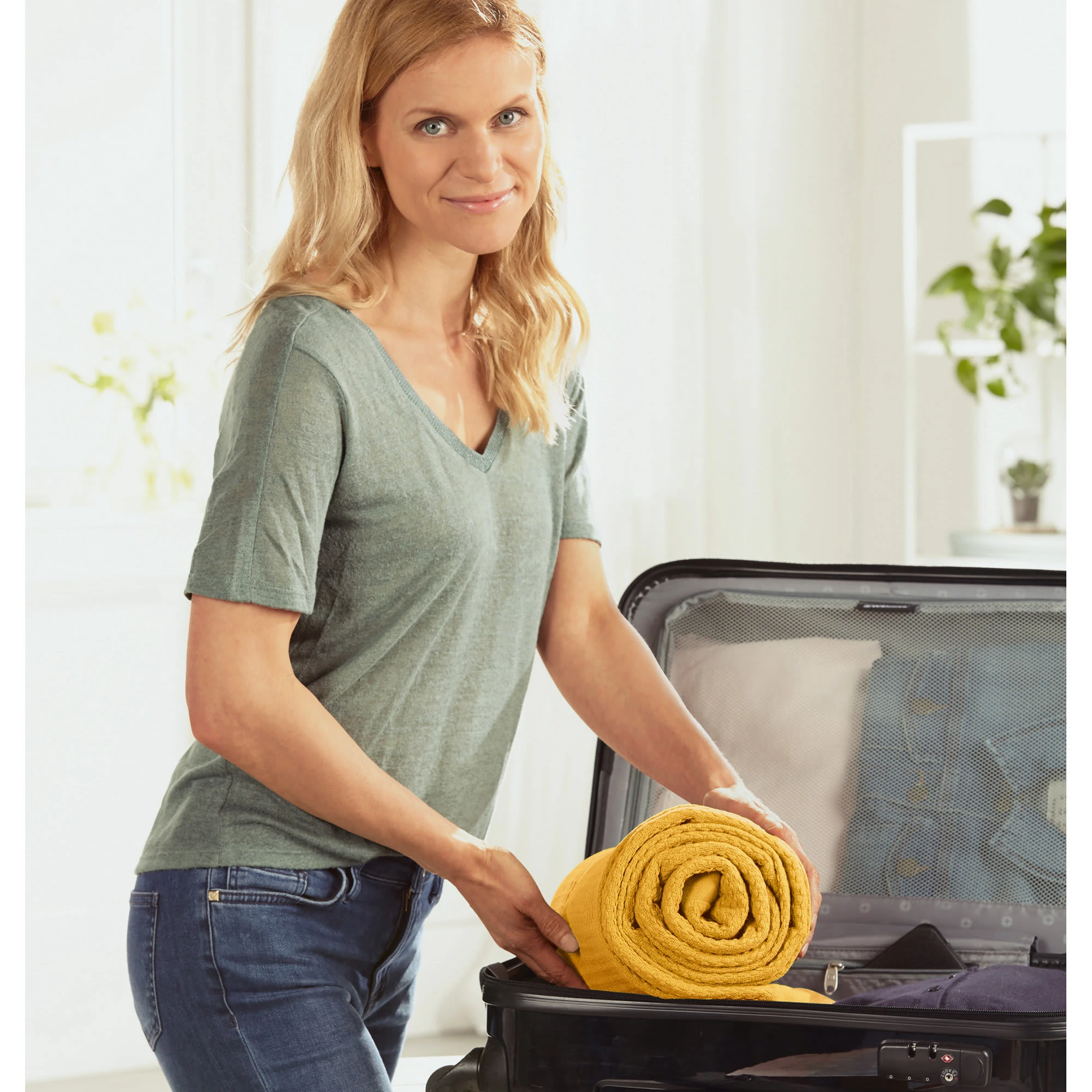 Erwin Müller Sommer-Decke In Curry – Bild 4