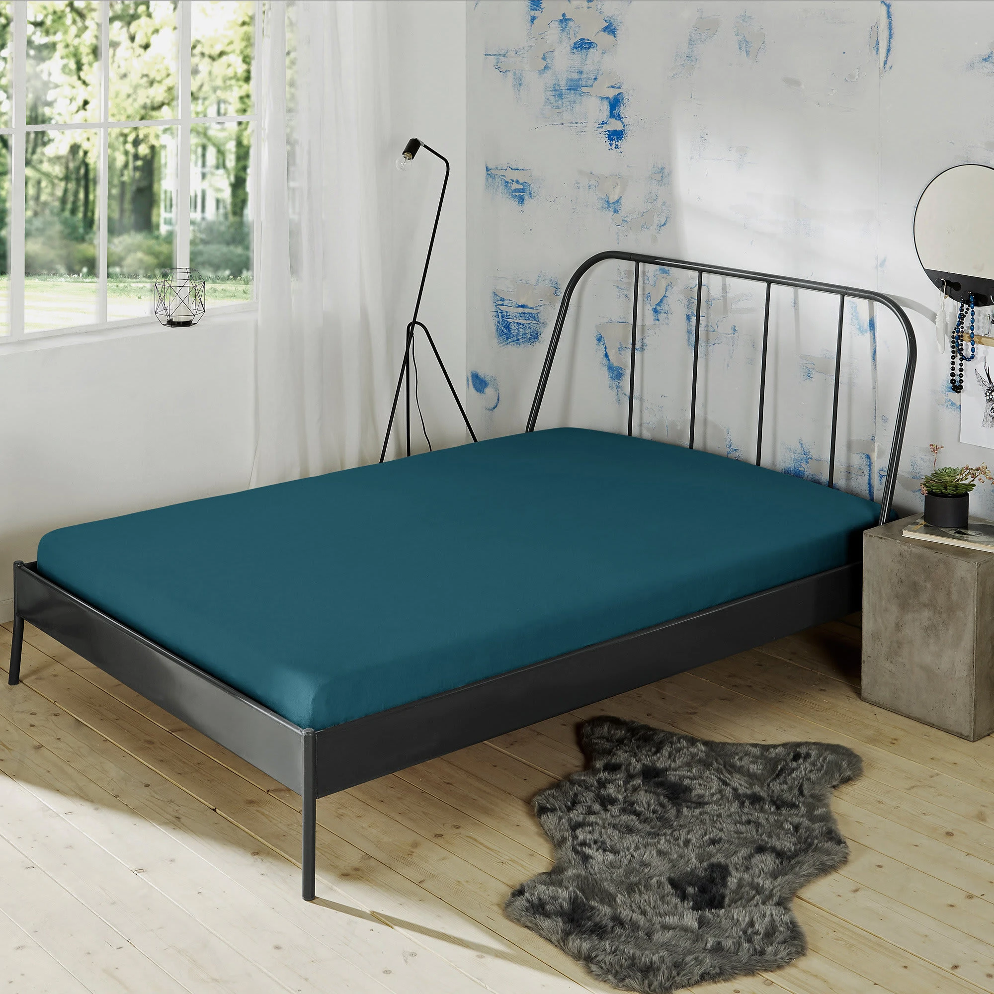 Erwin Müller Spannbettlaken München In Petrol – Bild 2