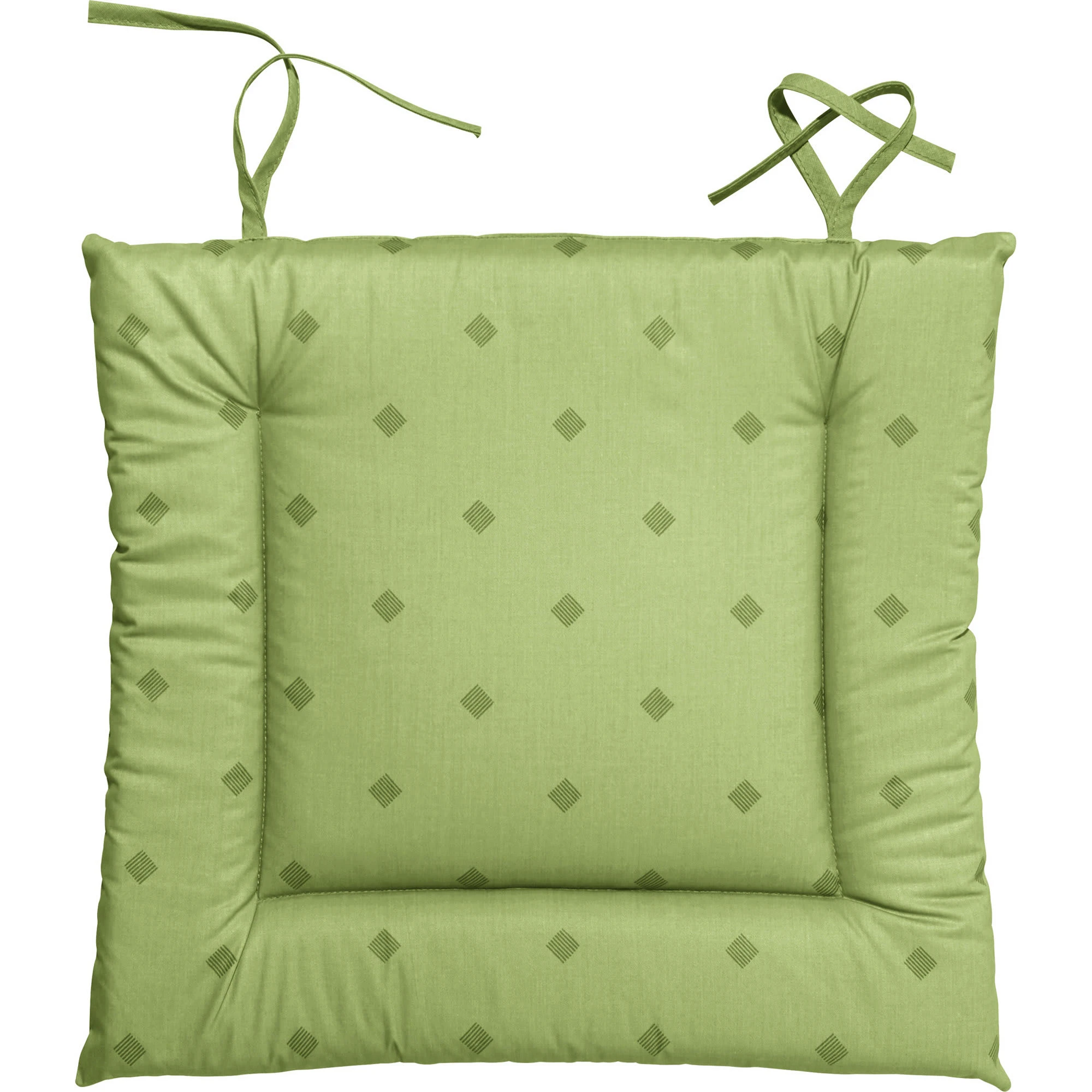 Erwin Müller Stuhlkissen Mit Bindebändern 6er-Pack Neuss In Grün – Bild 2