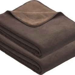 Erwin Müller Wohndecke 2er-Pack In Espresso/hellbraun