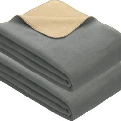 Erwin Müller Wohndecke 2er-Pack In Grau/sand