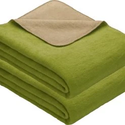 Erwin Müller Wohndecke 2er-Pack In Grün/sand