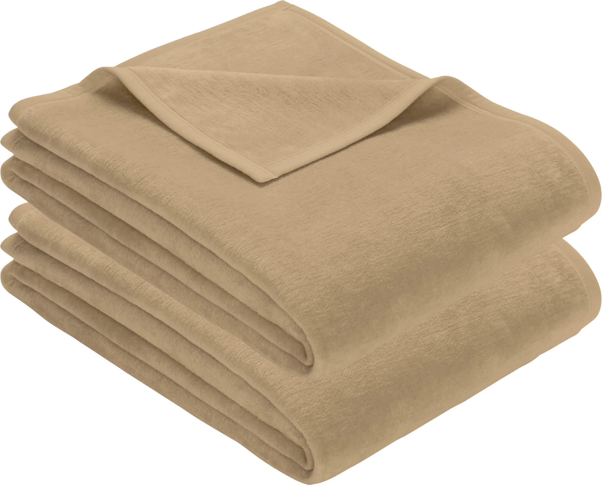 Erwin Müller Wohndecke 2er-Pack In Kamel