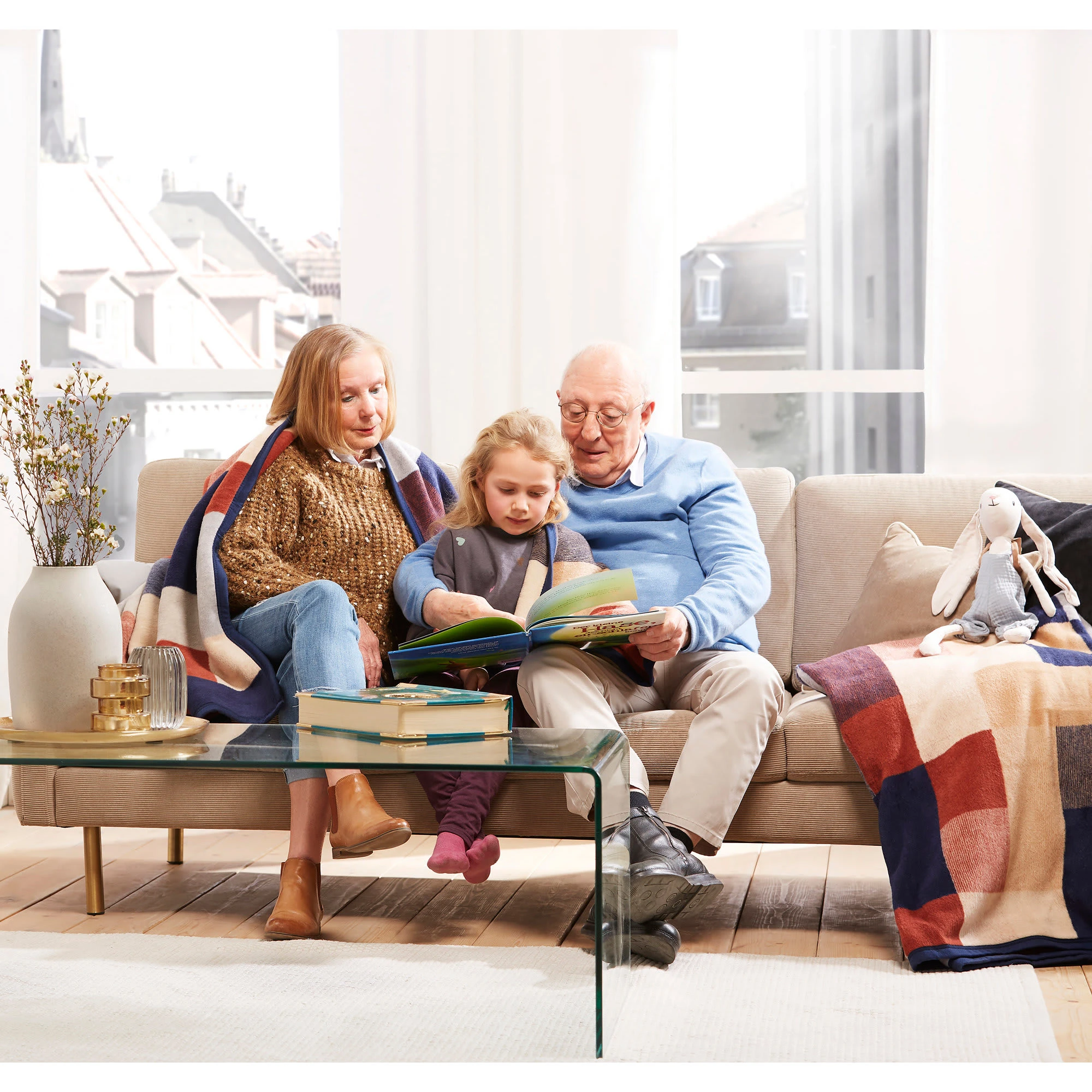 Erwin Müller Wohndecke In Blau – Bild 5