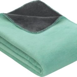 Erwin Müller Wohndecke In Mint/anthrazit