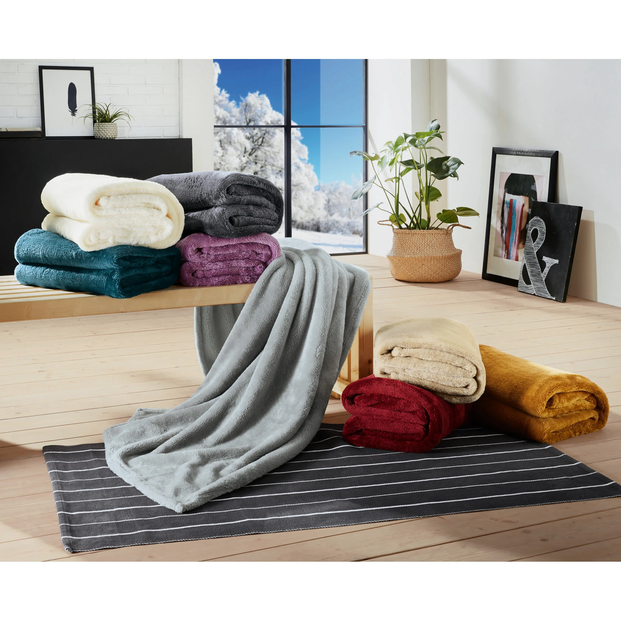 Erwin Müller Wohndecke In Petrol – Bild 2