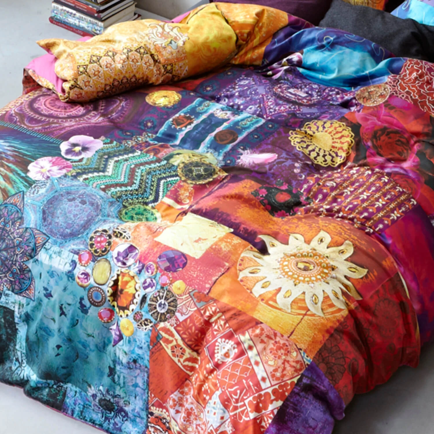 ESSENZA Bettwäsche Delhi Purple In Bunt – Bild 5