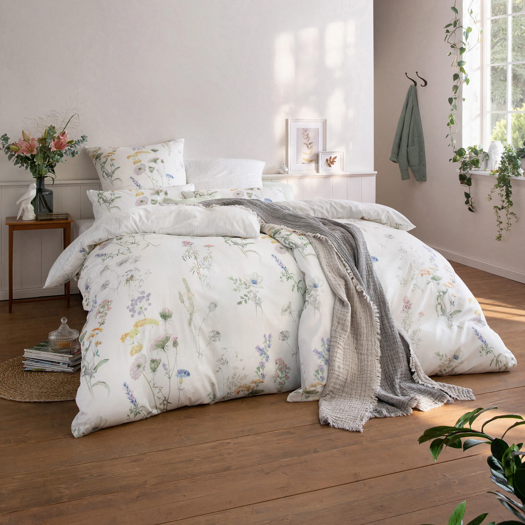 ESTELLA Wendebettwäsche + Gratis-Kissenbezug In Wollweiß – Bild 2