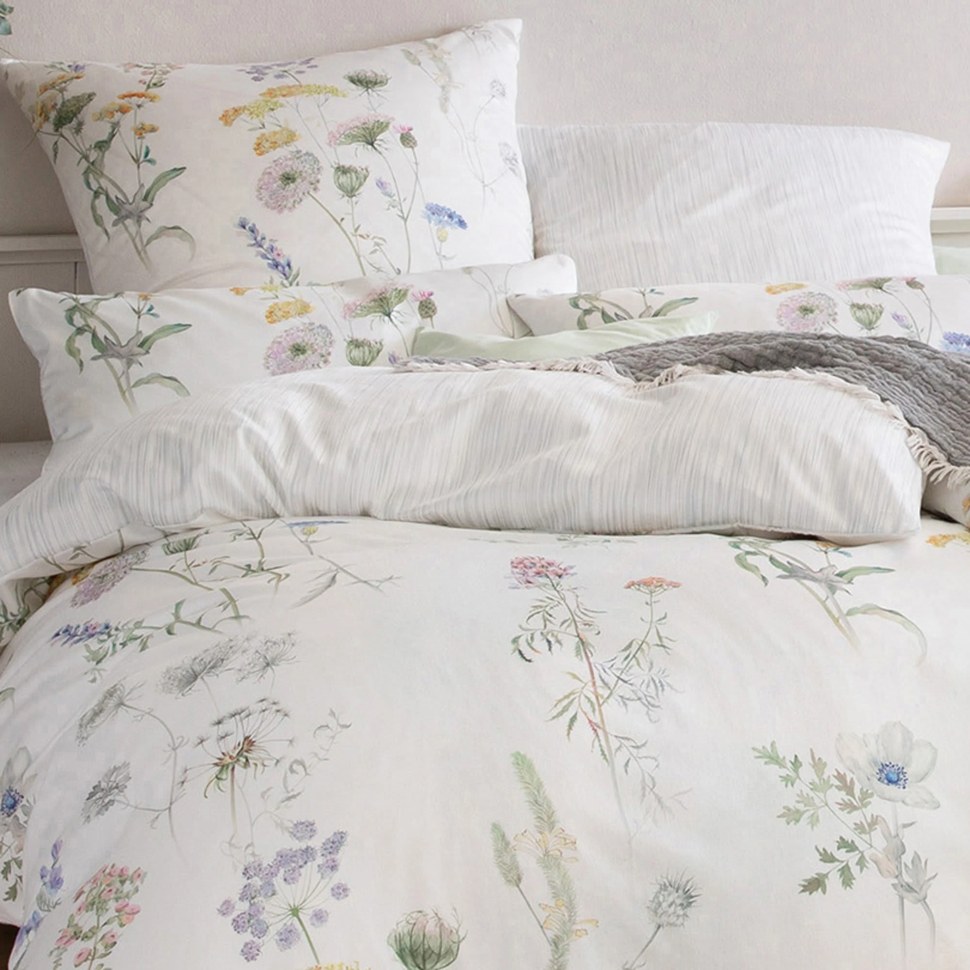 ESTELLA Wendebettwäsche + Gratis-Kissenbezug In Wollweiß – Bild 3