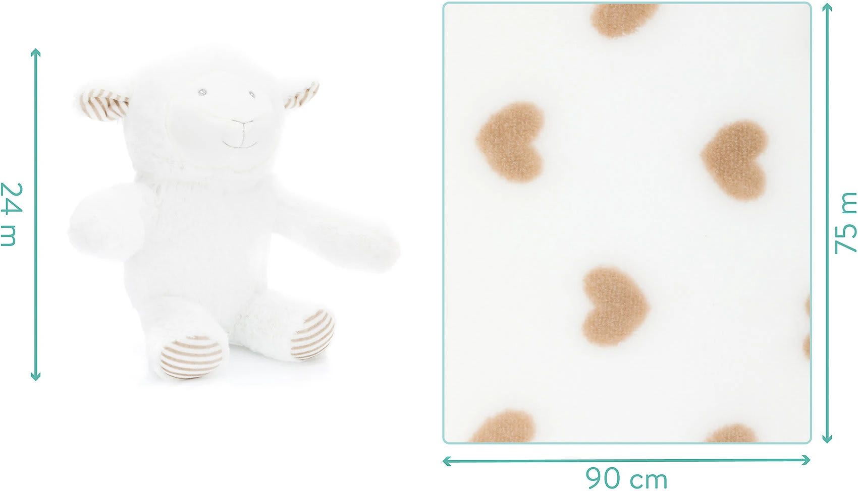 Fillikid Plüschtier Set Schaf Mit Decke – Bild 8