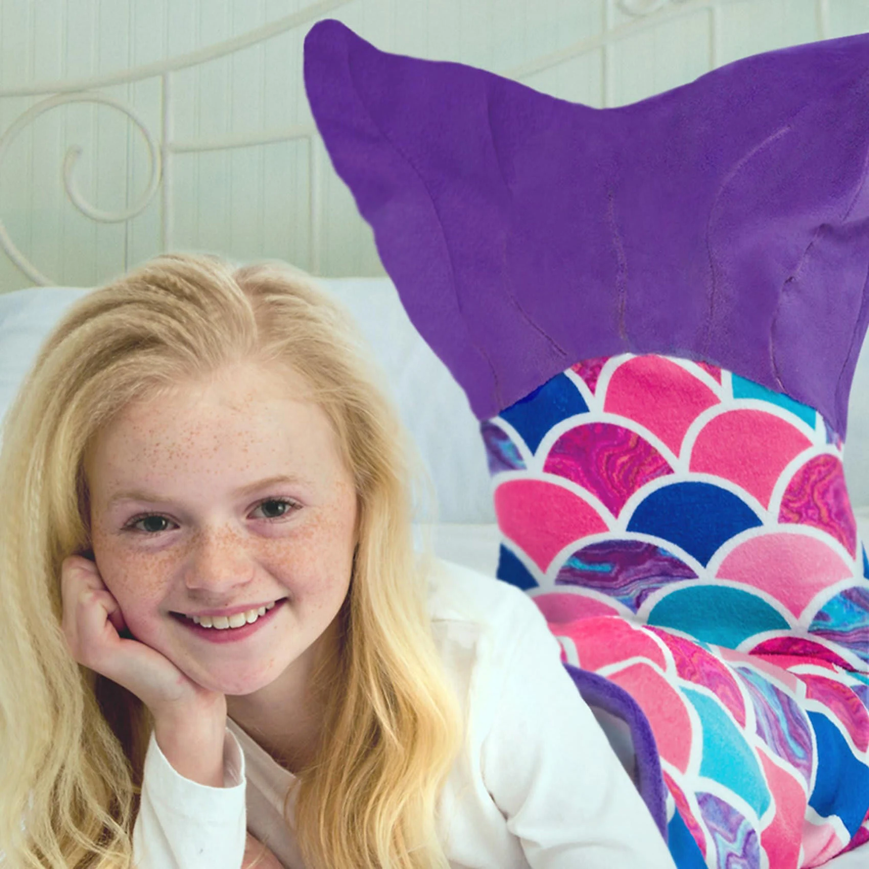 Fin Fun Cuddle Tails Meerjungfrauendecke, Sea Orchid (lila) – Bild 2