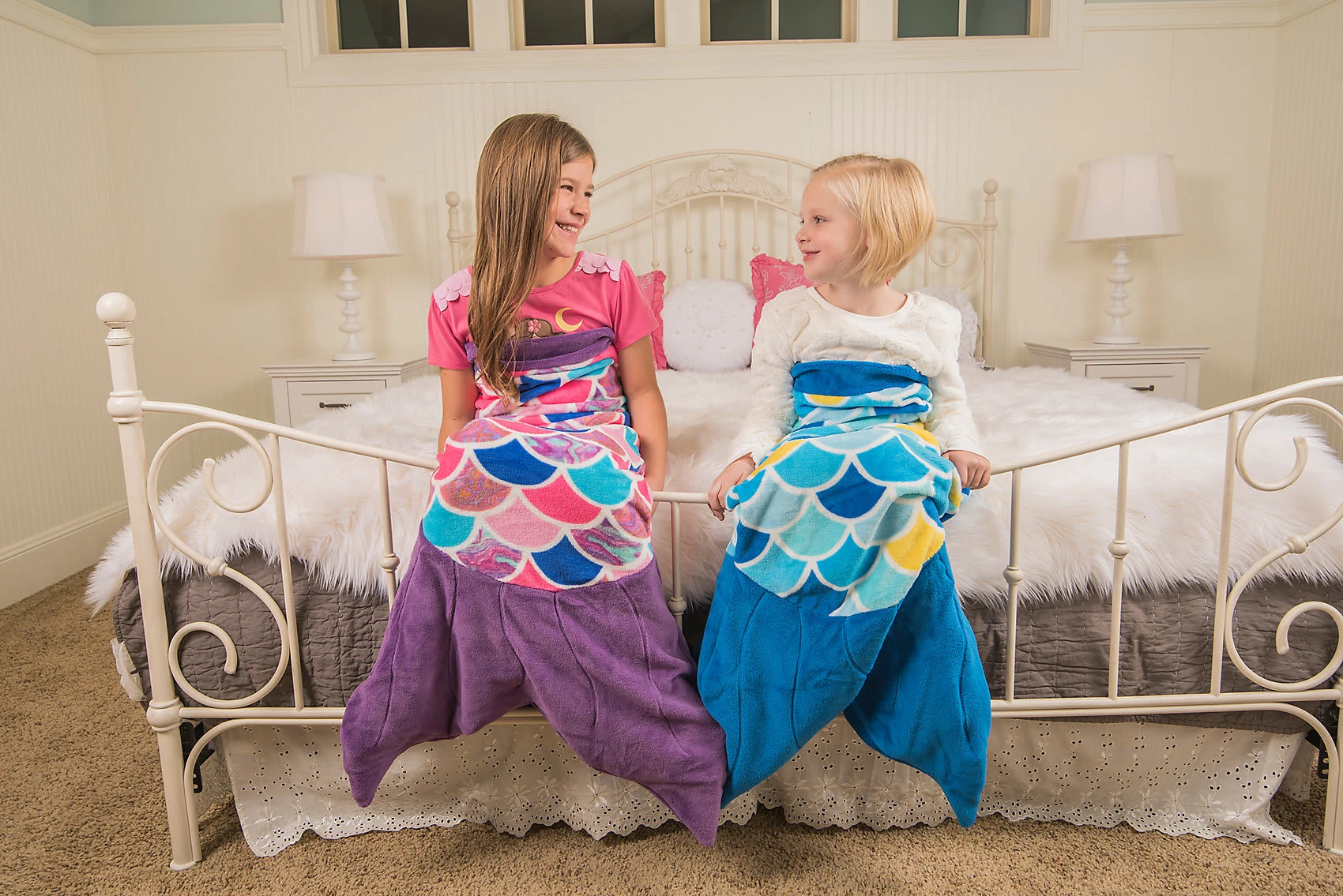 Fin Fun Cuddle Tails Meerjungfrauendecke, Sea Orchid (lila) – Bild 3