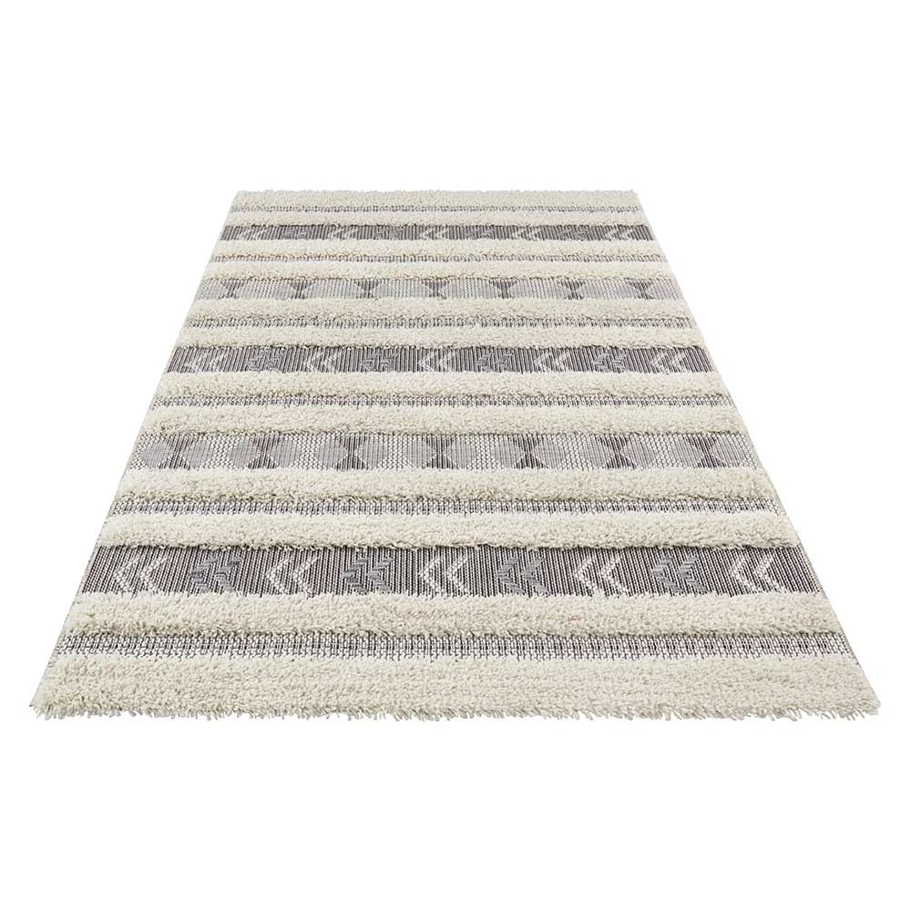 Freundin Home Collection Flachgewebe Teppich Taza Creme Grau – Bild 3