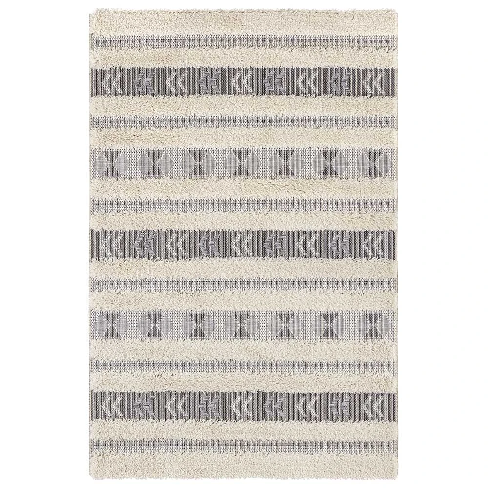 Freundin Home Collection Flachgewebe Teppich Taza Creme Grau