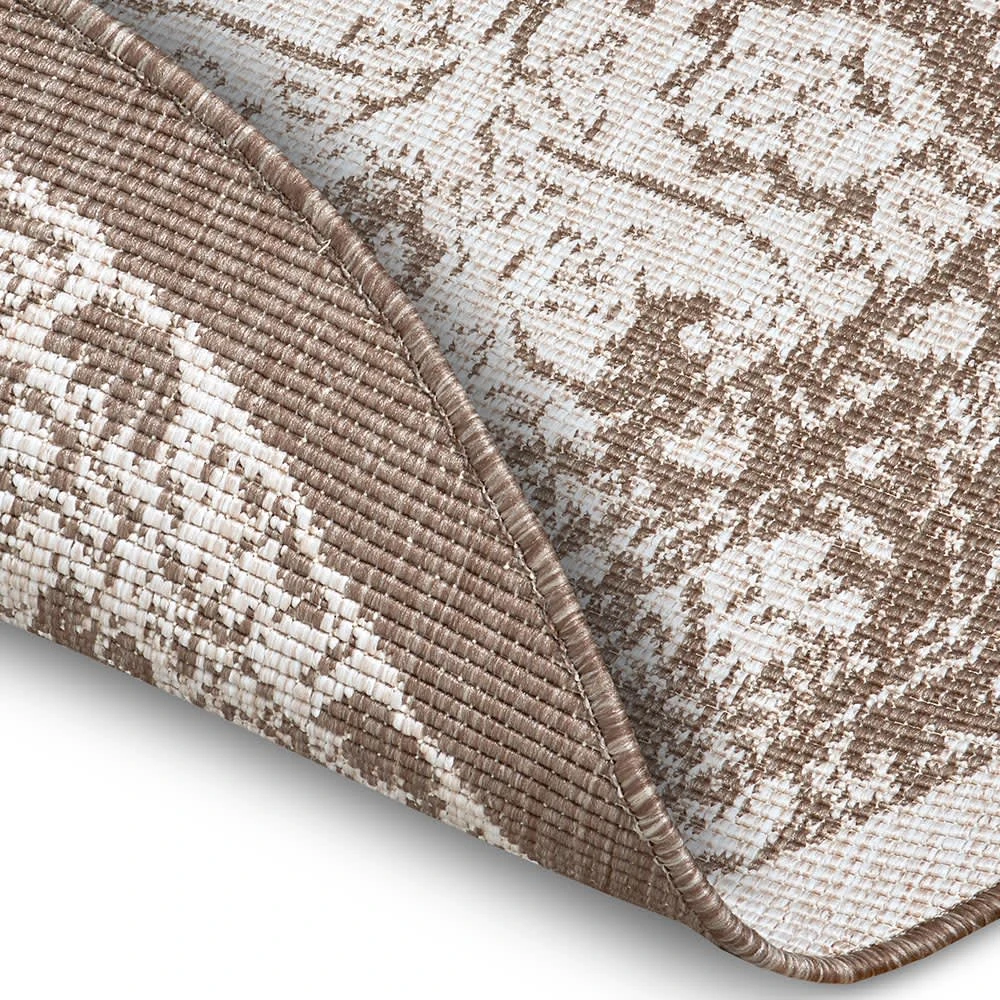 Freundin Home Collection In- Und Outdoor Wendeteppich Rund Jole Beige – Bild 5